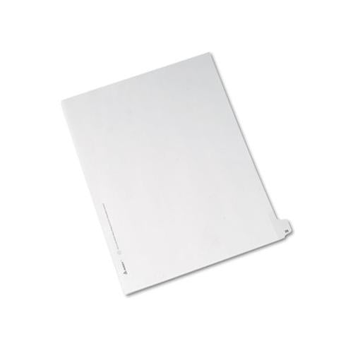 Preprinted Legal Exhibit Side Tab Index Dividers, Allstate Style, 10-tab, 26, 11 X 8.5, White, 25-pack