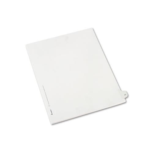 Preprinted Legal Exhibit Side Tab Index Dividers, Allstate Style, 10-tab, 27, 11 X 8.5, White, 25-pack