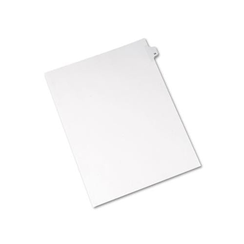 Preprinted Legal Exhibit Side Tab Index Dividers, Allstate Style, 10-tab, 28, 11 X 8.5, White, 25-pack