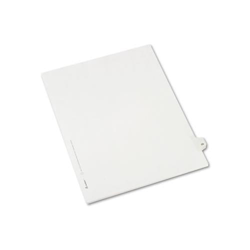 Preprinted Legal Exhibit Side Tab Index Dividers, Allstate Style, 10-tab, 29, 11 X 8.5, White, 25-pack