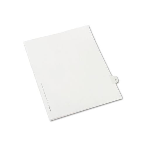 Preprinted Legal Exhibit Side Tab Index Dividers, Allstate Style, 10-tab, 31, 11 X 8.5, White, 25-pack