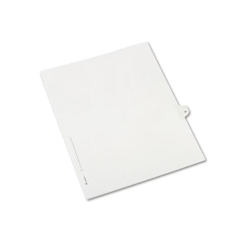 Preprinted Legal Exhibit Side Tab Index Dividers, Allstate Style, 10-tab, 35, 11 X 8.5, White, 25-pack