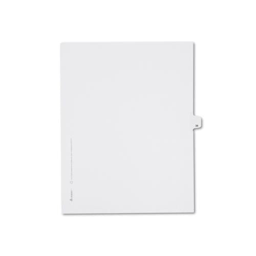 Preprinted Legal Exhibit Side Tab Index Dividers, Allstate Style, 10-tab, 39, 11 X 8.5, White, 25-pack