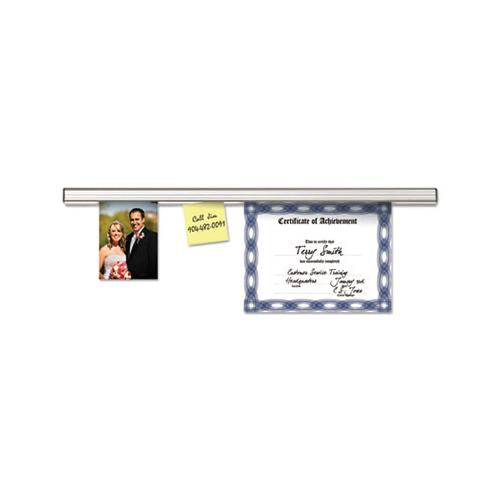 Grip-a-strip Display Rail, 96 X 1 1-2, Aluminum Finish