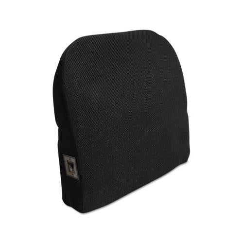 Memory Foam Massage Lumbar Cushion, 12.75w X 3.75d X 12h, Black