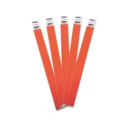 Crowd Management Wristbands, Sequentially Numbered, 10 X 3-4, Red, 100-pack