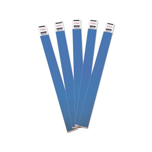 Crowd Management Wristbands, Sequentially Numbered, 10 X 3-4, Blue, 100-pack