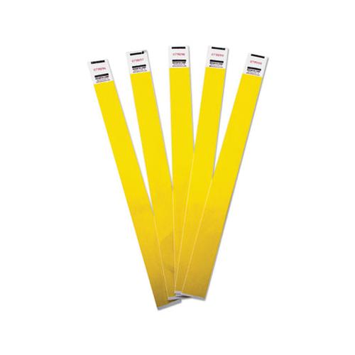 Crowd Management Wristbands, Sequentially Numbered, 10 X 3-4, Yellow, 100-pack