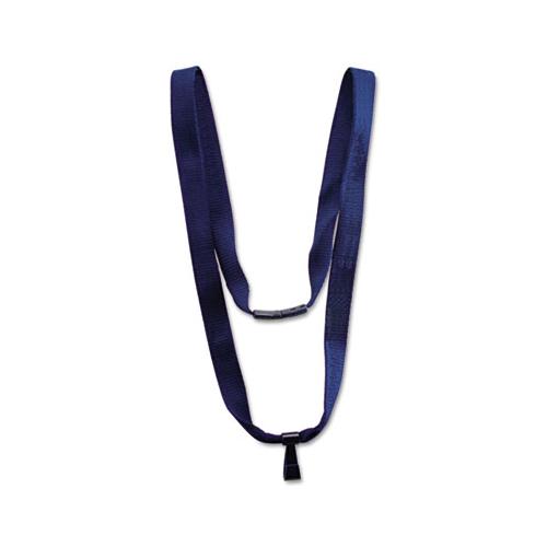 Earth-friendly Lanyard, J-hook Style, 36" Long, Blue, 10-pack