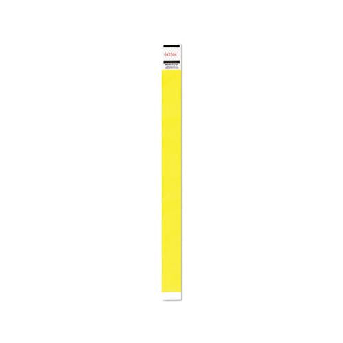 Crowd Management Wristband, Sequential Numbers, 9 3-4 X 3-4, Neon Yellow,500-pk