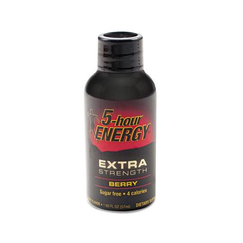 Extra Strength Energy Drink, Berry, 1.93oz Bottle, 12-pack
