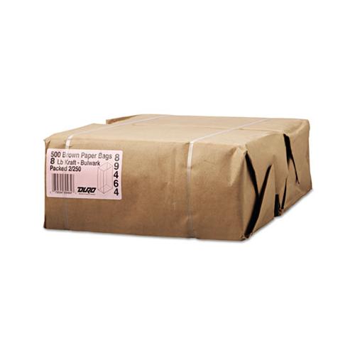 Grocery Paper Bags, 57 Lbs Capacity, #8, 6.13"w X 4.17"d X 12.44"h, Kraft, 500 Bags