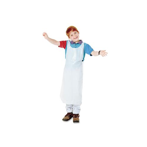 Disposable Apron, Polypropylene, One Size Fits All, White, 100-pack