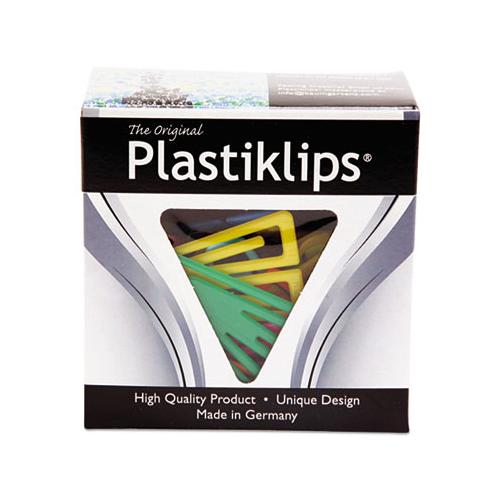 Plastiklips Paper Clips, Extra Large, Assorted Colors, 50-box