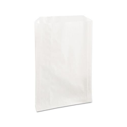 Grease-resistant Single-serve Bags, 6.5" X 8", White, 2,000-carton