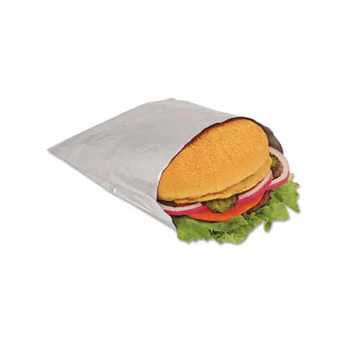 Foil Single-serve Bags, 6" X 6.5", Silver, 1,000-carton