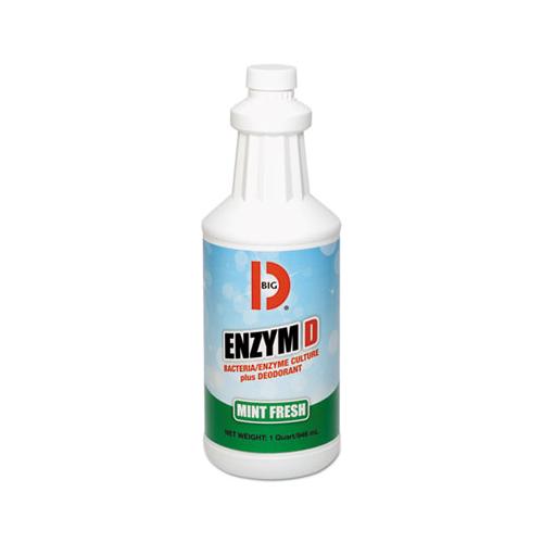 Enzym D Digester Deodorant, Mint, 1qt, Bottle, 12-carton