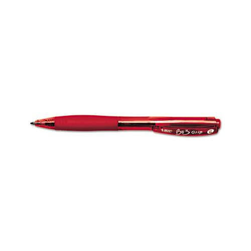 Bu3 Retractable Ballpoint Pen, Bold 1 Mm, Red Ink-barrel, Dozen