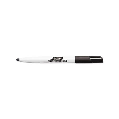 Intensity Bold Pocket-style Dry Erase Marker, Fine Bullet Tip, Black, Dozen