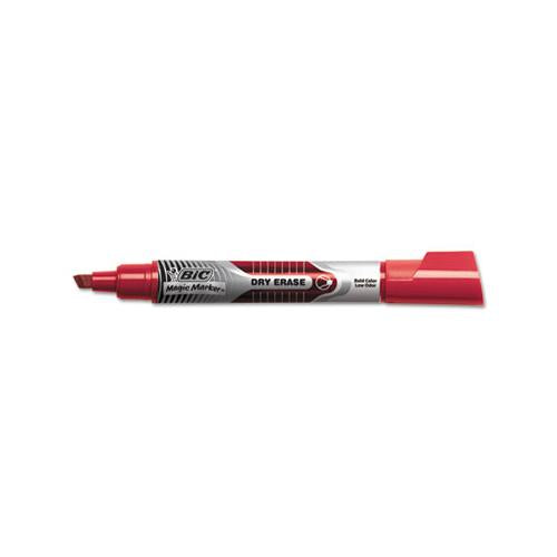 Intensity Tank-style Advanced Dry Erase Marker, Broad Chisel Tip, Red, Dozen