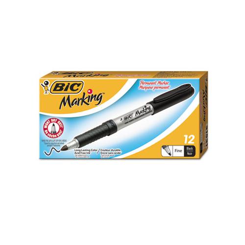Intensity Permanent Marker, Fine Bullet Tip, Tuxedo Black, Dozen