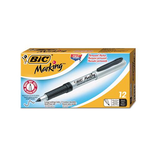 Intensity Ultra Permanent Marker, Extra-fine Needle Tip, Rambunctious Red, Dozen