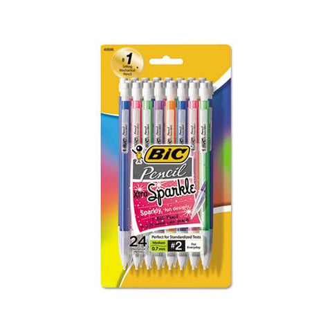 Xtra-sparkle Mechanical Pencil, 0.7 Mm, Hb (#2.5), Black Lead, Assorted Barrel Colors, 24-pack