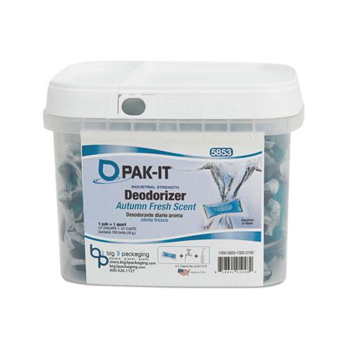 Industrial-strength Deodorizer, Autumn Fresh, 100 Pak-its-tub, 4 Tubs-carton