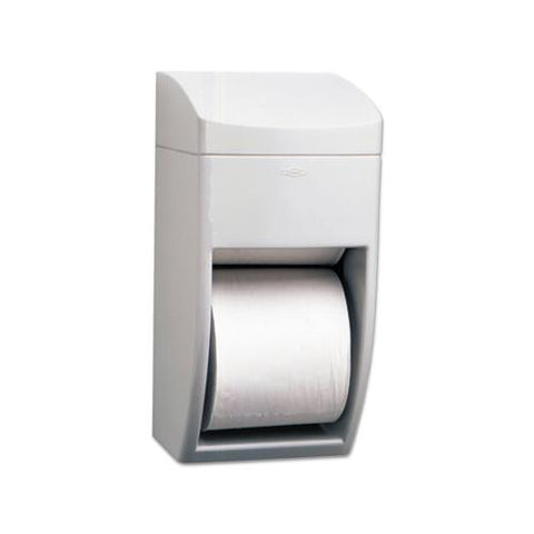 Matrix Series Two-roll Tissue Dispenser, 6 1-4w X 6 7-8d X 13 1-2h, Gray