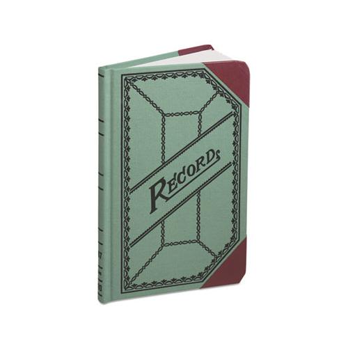 Miniature Account Book, Green-red Canvas Cover, 200 Pages, 9 1-2 X 6
