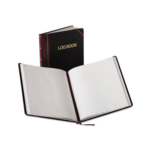Log Book, Record Rule, Black-red Cover, 150 Pages, 10 3-8 X 8 1-8