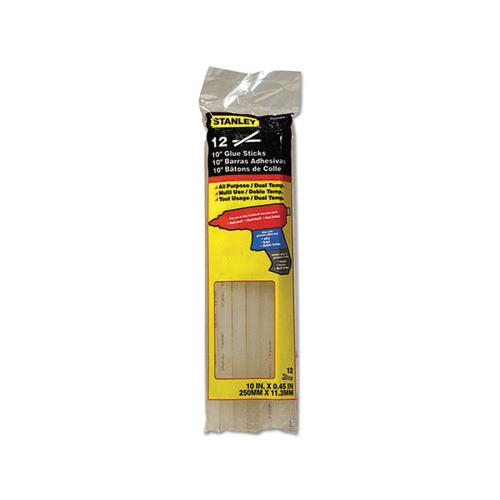 Dual Temperature 10" Glue Sticks, 0.45" X 10", Dries Clear, 12-pack