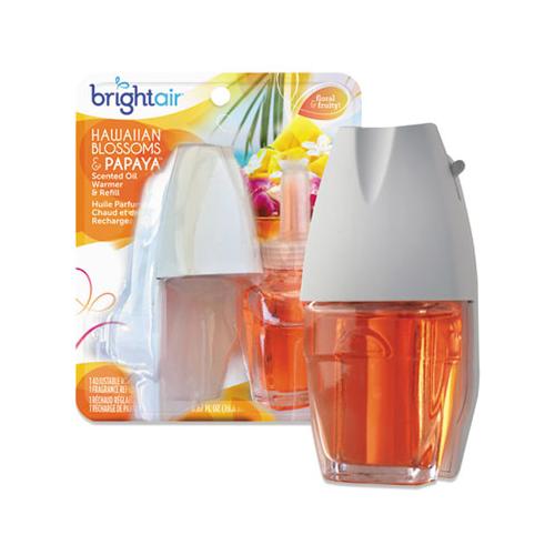 Electric Scented Oil Air Freshener Warmer And Refill Combo, Hawaiian Blossoms And Papaya