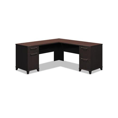 Enterprise Collection 72w X 72d L-desk Surface Only, 70.13w X 70.13d X 29.75h, Mocha Cherry, Box 2 Of 2