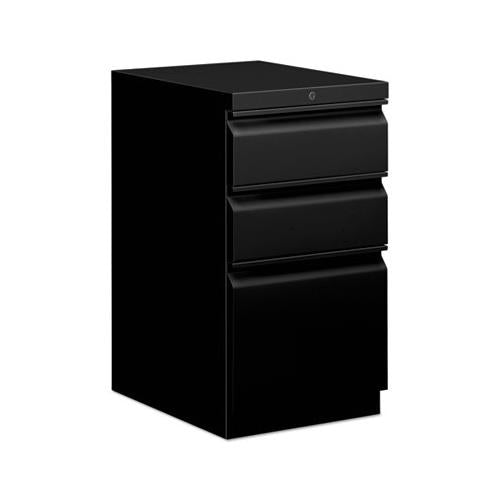 Mobile Box-box-file Pedestal, 15w X 20d X 28h, Black