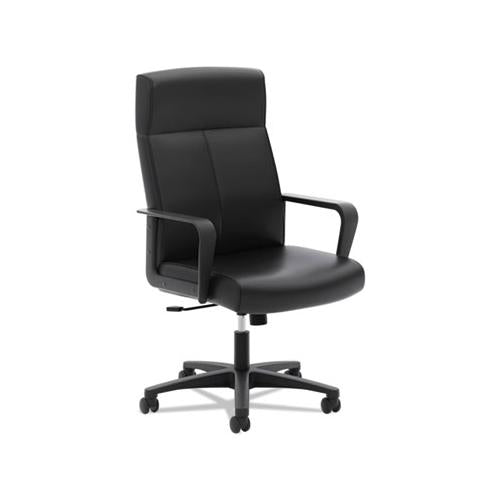 Hvl604 High-back Executive Chair, Supports Up To 250 Lbs., Black Seat-black Back, Black Base