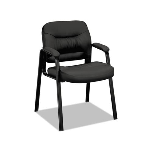 Hvl643 Guest Chair, Supports Up To 250 Lbs., Black Seat-black Back, Black Base