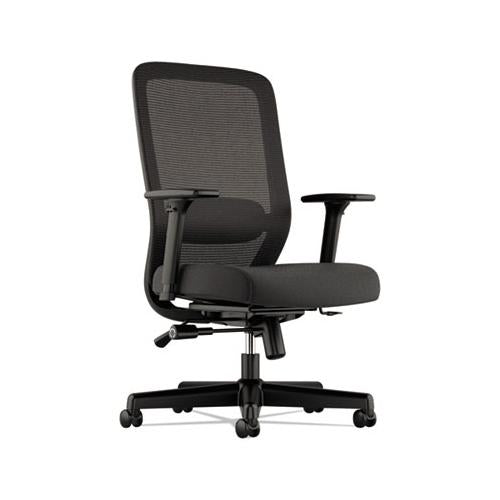 Exposure Mesh High-back Task Chair, Supports Up To 250 Lbs., Black Seat-black Back, Black Base