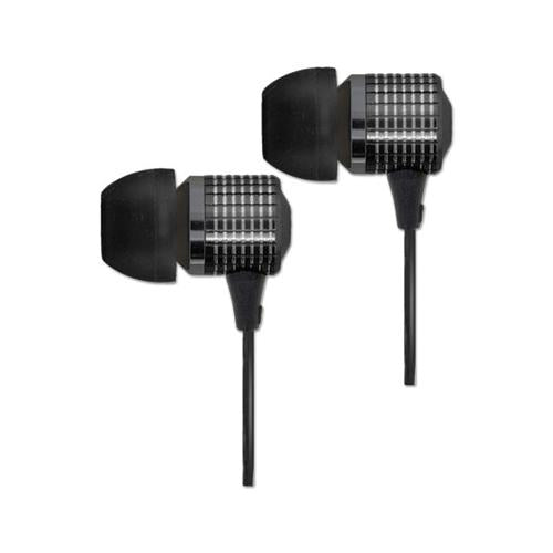 Earbuds With Microphone, Black, 4 Ft Cord
