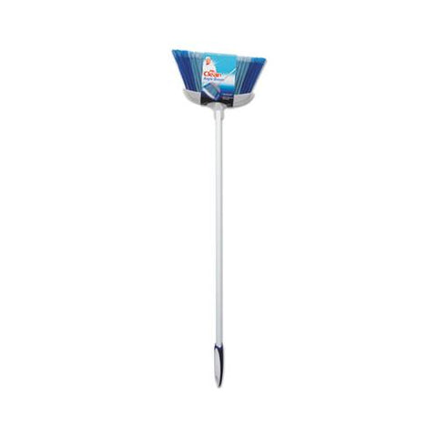 Deluxe Angle Broom, 5 1-2" Bristles, 55.37", Metal Handle, White