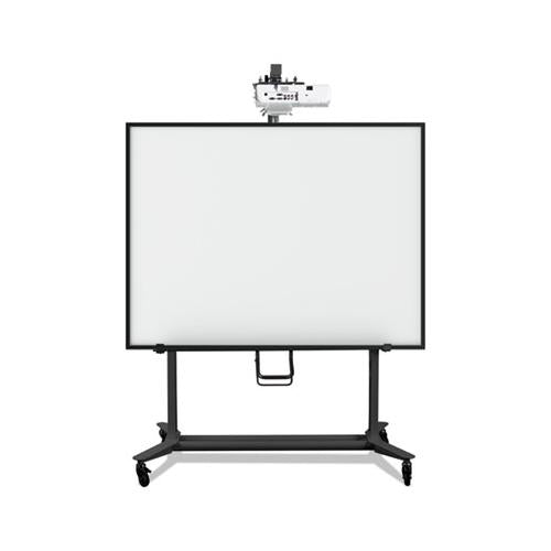 Interactive Board Mobile Stand With Projector Arm, 76w X 26d X 80h, Black