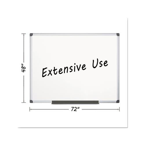 Porcelain Value Dry Erase Board, 48 X 72, White, Aluminum Frame