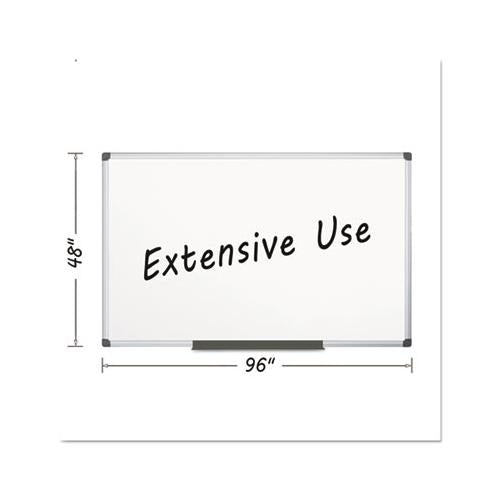 Porcelain Value Dry Erase Board, 48 X 96, White, Aluminum Frame