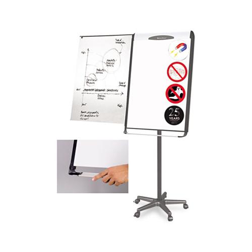 Platinum Mobile Easel, White, 29 X 41, Black Frame