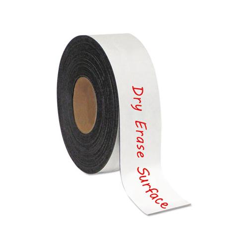 Dry Erase Magnetic Tape Roll, White, 2" X 50 Ft.