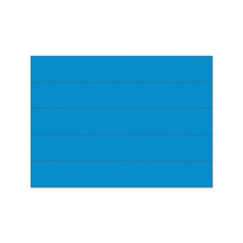 Dry Erase Magnetic Tape Strips, Blue, 6" X 7-8", 25-pack