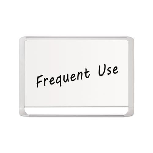 Lacquered Steel Magnetic Dry Erase Board, 36 X 48, Silver-white