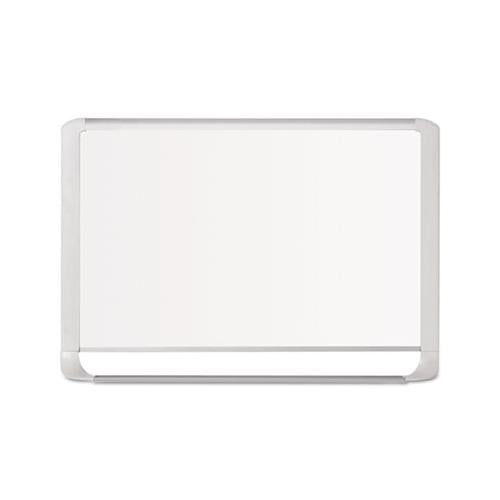 Lacquered Steel Magnetic Dry Erase Board, 48 X 96, Silver-white