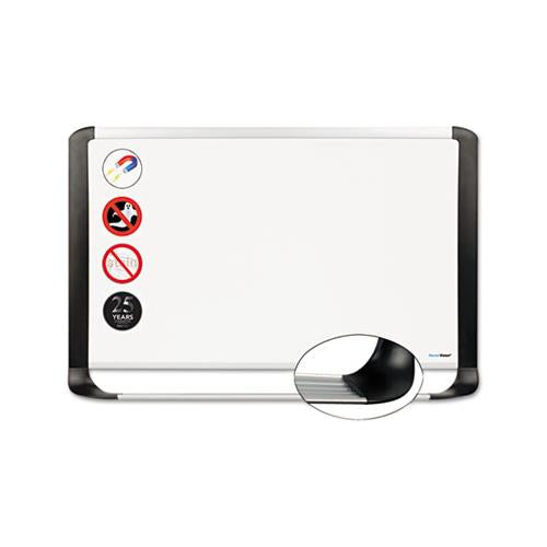 Porcelain Magnetic Dry Erase Board, 48x72, White-silver