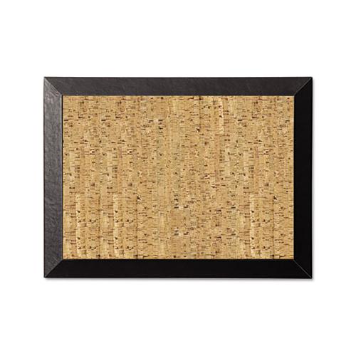 Natural Cork Bulletin Board, 24x18, Cork-black